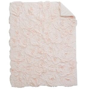 Pottery Barn Kids Monique Lhuillier Rosette Baby Quilt - Blush